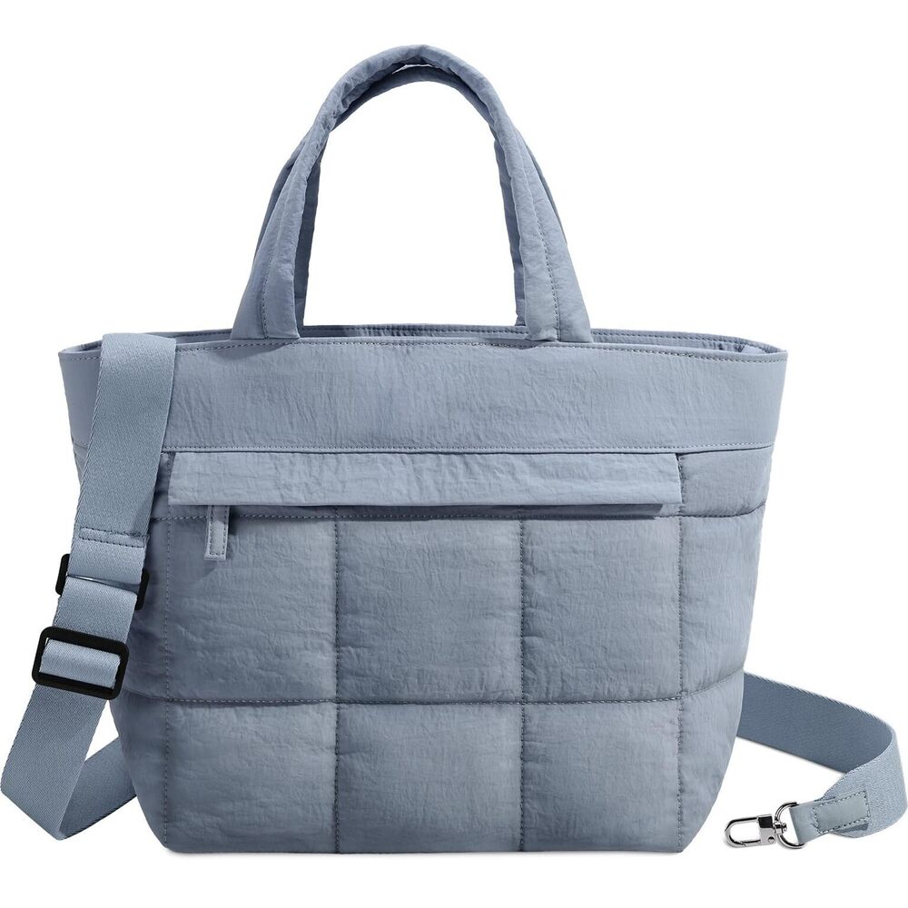 2328 Small Puffer Tote Bag , Lightweight Mini Quilted Crossbody Cute